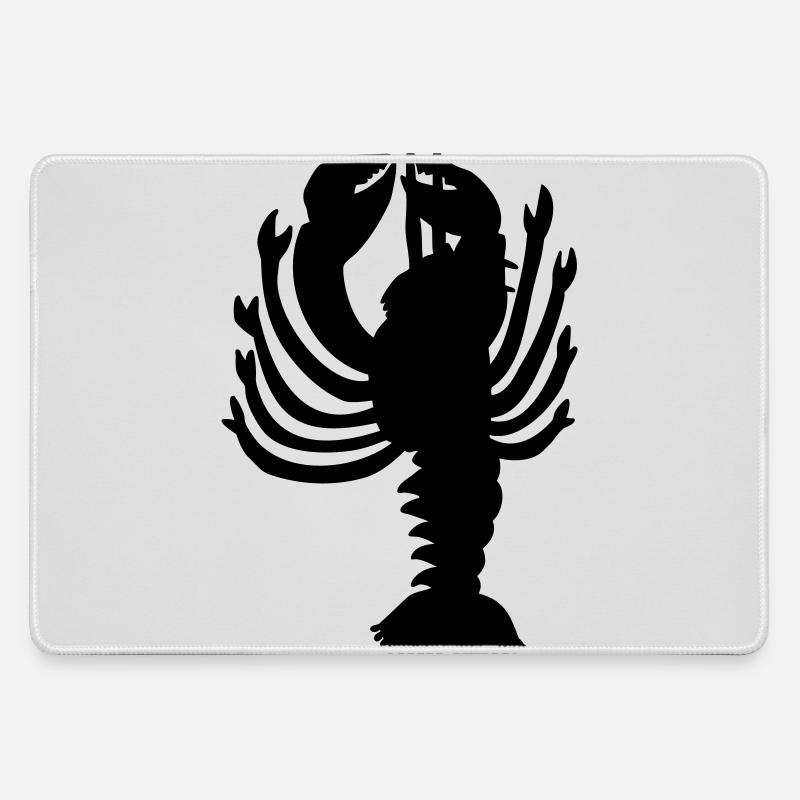 lobster - Large Gaming Mouse Mat - grey