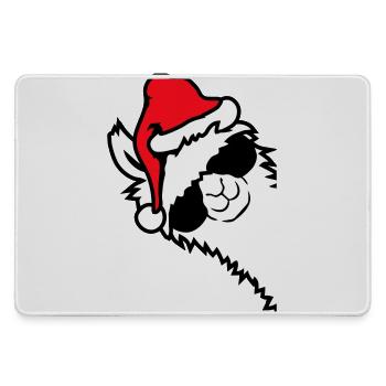 Llama Cool Lunettes de Soleil Père Noël Côté Chapeau - Grand tapis de souris gamer - bruyère - Devant