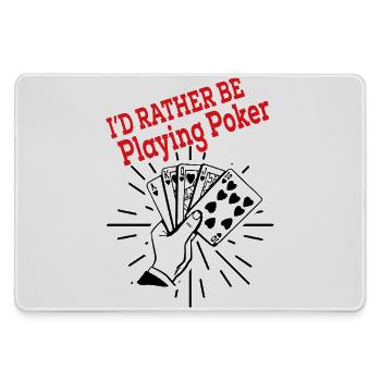 Better poker than anything else - Large Gaming Mouse Mat - grey - Front