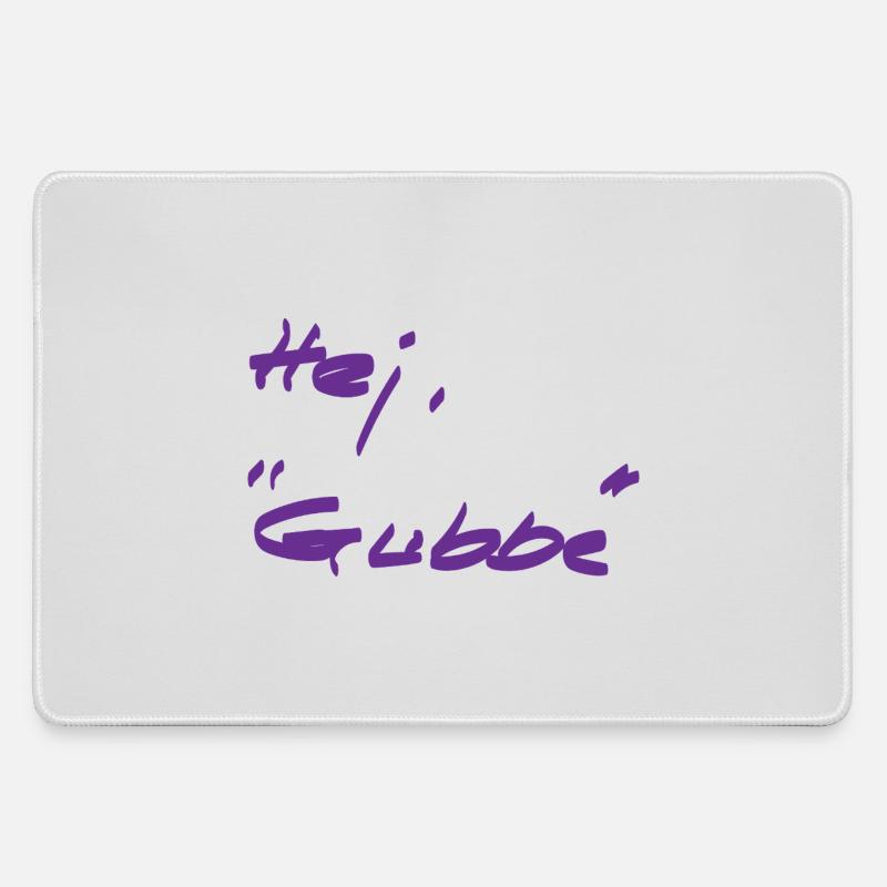 Welcome - different - Swedish - Large Gaming Mouse Mat - grey