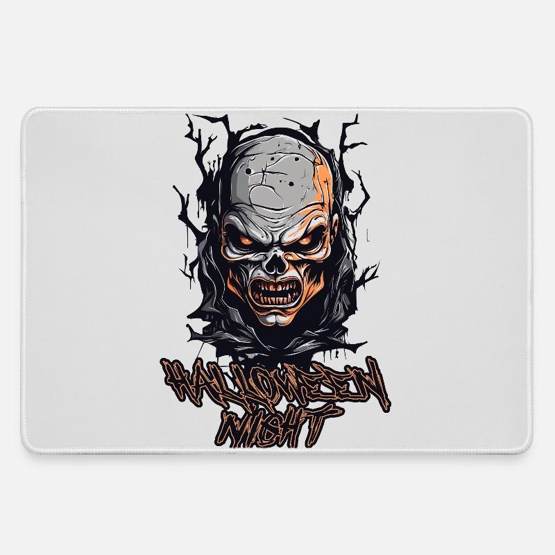 Halloween Monsters - Large Gaming Mouse Mat - grey