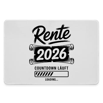 Rente Countdown 2026 - Mousepad groß für Gamer - Grau - Vorne