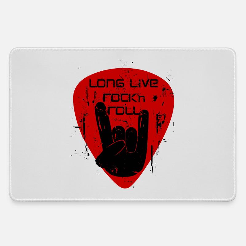 Long Live Rock'n'Roll - Large Gaming Mouse Mat - grey