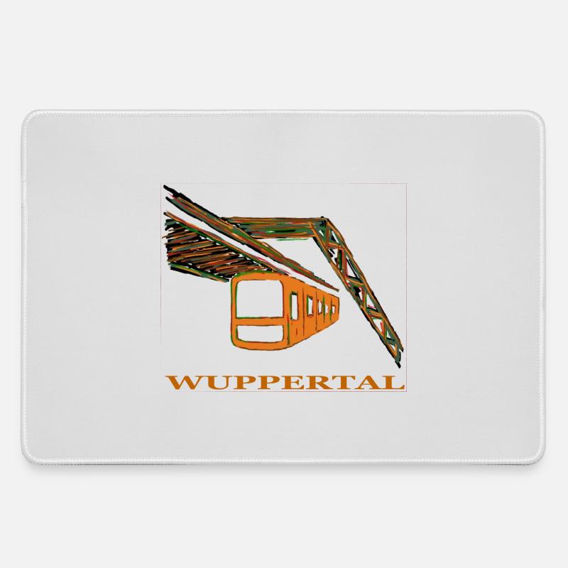 overhead railway - Large Gaming Mouse Mat - grey