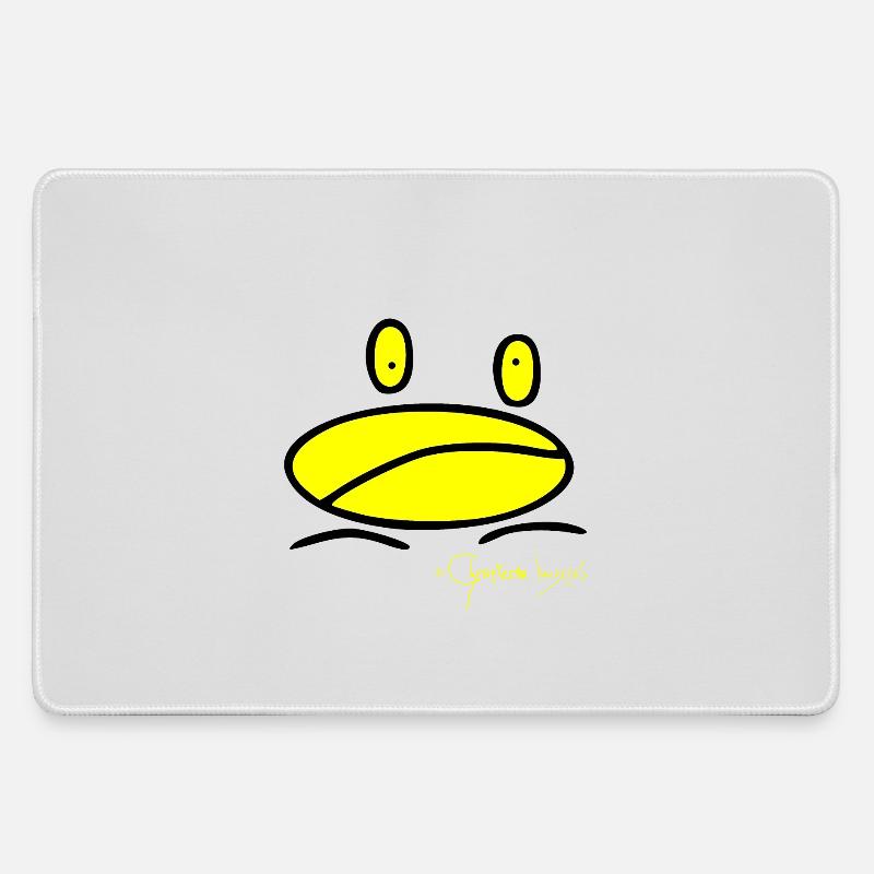 Frogmini - Ranunculus Oophagus - Large Gaming Mouse Mat - grey