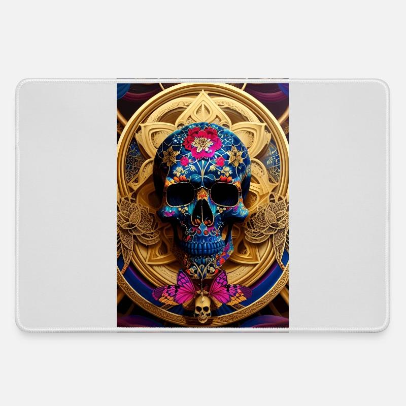 Calavera - Large Gaming Mouse Mat - grey