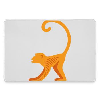 Logo de la ligne Orang-outan - Grand tapis de souris gamer - bruyère - Devant