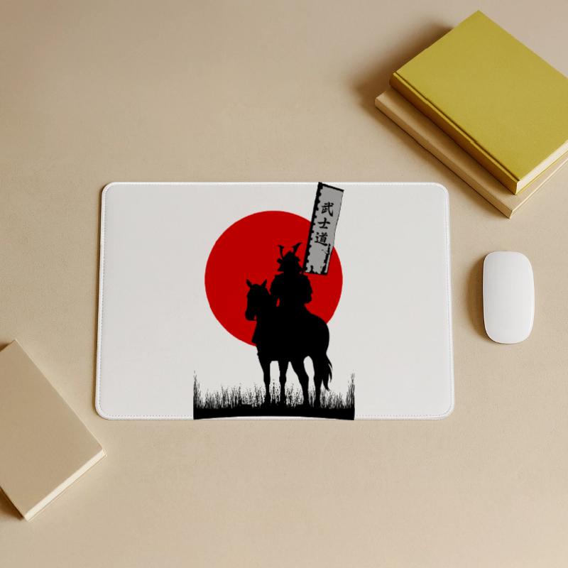 BUSHIDO, SAMURAI WARRIOR CODE | 8K CLEAN SILHOUTTE Large Gaming Mouse Mat