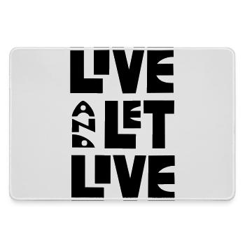 Leben und leben lassen von Cean - Mousepad groß für Gamer - Grau - Vorne