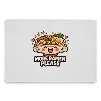Niedliche Ramen Nudeln Bowl - Mousepad groß für Gamer - Grau - Vorne