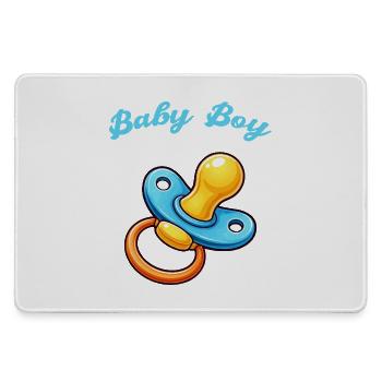 Pacifier Cartoon Baby - Large Gaming Mouse Mat - grey - Front