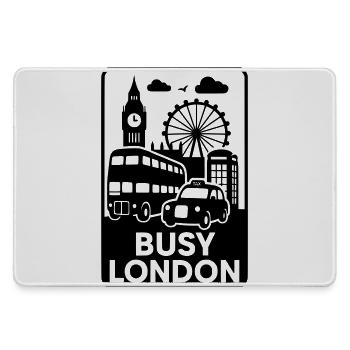 Busy London - Large Gaming Mouse Mat - grey - Front
