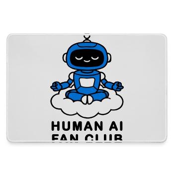 Human AI Fan Club - Large Gaming Mouse Mat - grey - Front