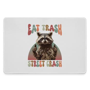 Waschbär Eat Trash Street Crash Meme - Mousepad groß für Gamer - Grau - Vorne