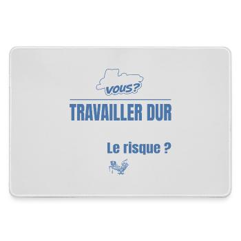 Travailler dur ne tue pas mais pourquoi = risque - Grand tapis de souris gamer - bruyère - Devant