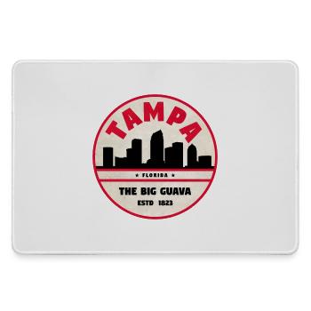 Tampa Skyline Retro Badge - Mousepad groß für Gamer - Grau - Vorne