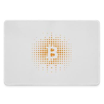 Papa Bitcoin Crypto comme un Papa Ordinaire - Grand tapis de souris gamer - bruyère - Devant