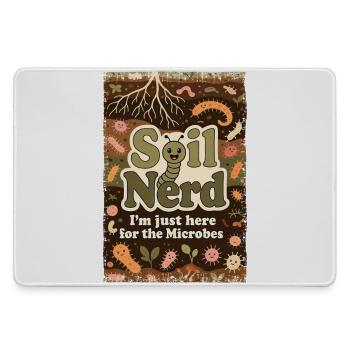 Bio Bärtner Self-Sufficiency Ecological Farmer Gar - Large Gaming Mouse Mat - grey - Front