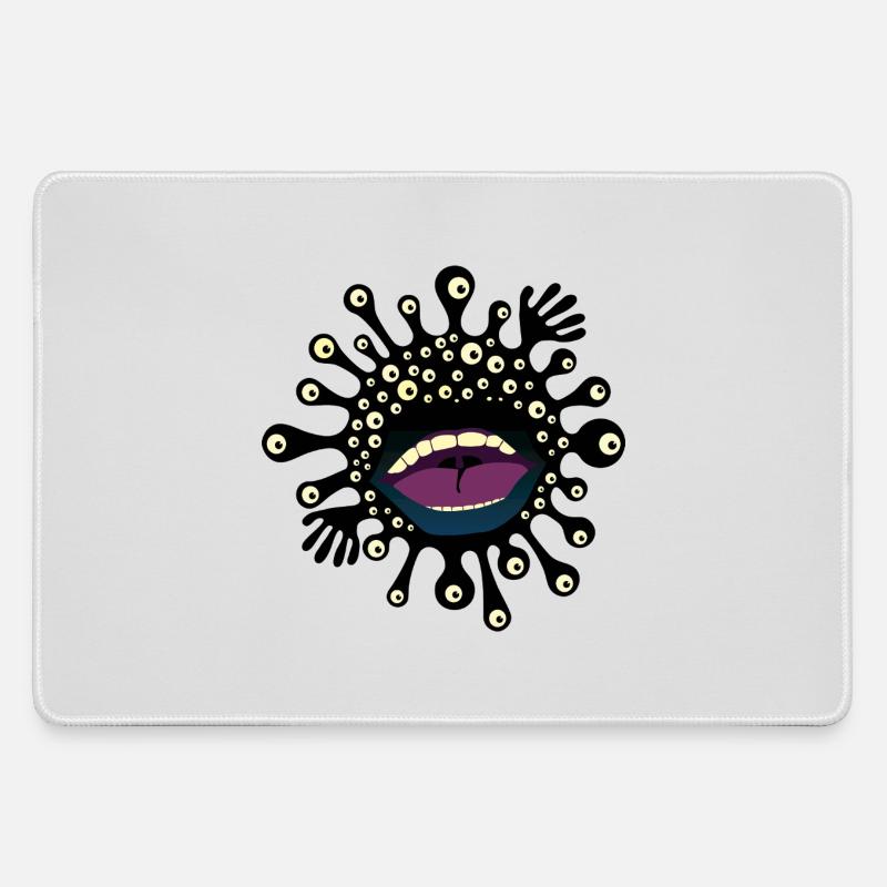 BACTERIA - Large Gaming Mouse Mat - grey