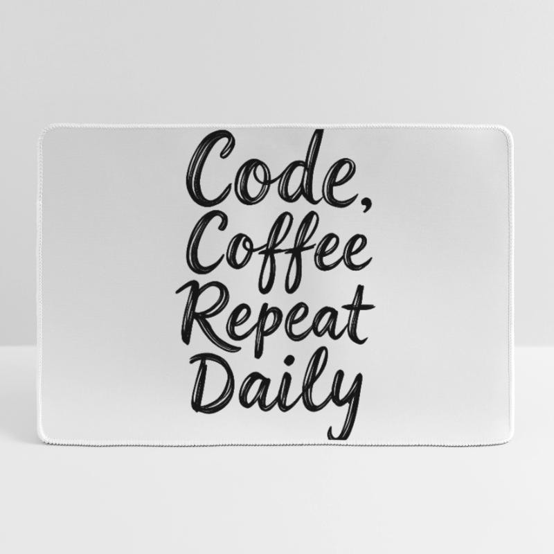 Code Sleep Debug Repeat Programmer Shirt Large Gaming Mouse Mat