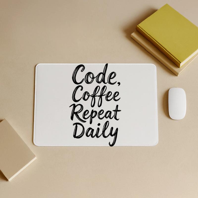Code Sleep Debug Repeat Programmer Shirt Large Gaming Mouse Mat