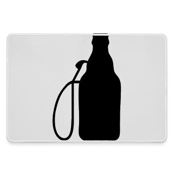 Biertankstelle - Mousepad groß für Gamer - Grau - Vorne