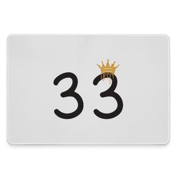 33 - Mousepad groß für Gamer - Grau - Vorne