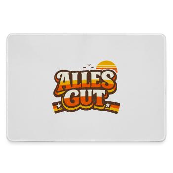 Alles Gut Spruch - Mousepad groß für Gamer - Grau - Vorne
