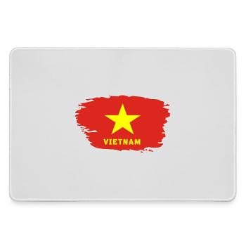 Vietnam drapeau / Cadeau Hanoi Asie Asie du Sud-Est - Grand tapis de souris gamer - bruyère - Devant