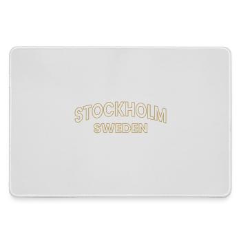 Texte du plan or de Stockholm Sweden - Grand tapis de souris gamer - bruyère - Devant