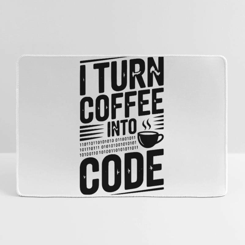 Je transforme le café en code Grand tapis de souris gamer