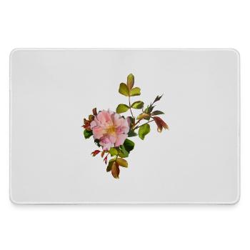 Delicate Pink Rose Blossom - Large Gaming Mouse Mat - grey - Front