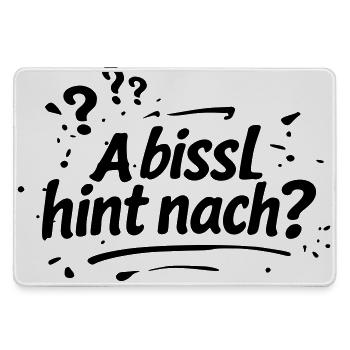 A bissel hint nach - Mousepad groß für Gamer - Grau - Vorne