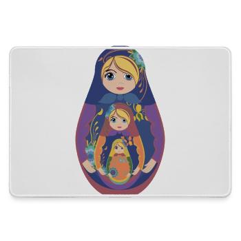 Matriochka traditionnelle - Grand tapis de souris gamer - bruyère - Devant