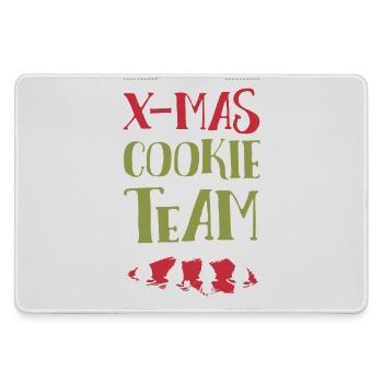 X-Mas Cookies Team - Large Gaming Mouse Mat - grey - Front
