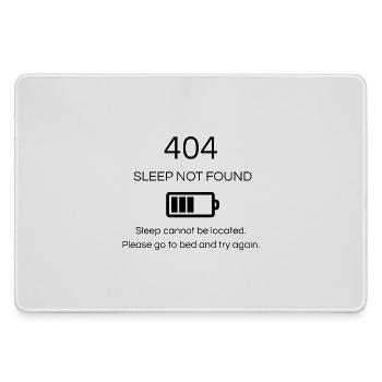 404 Sleep not found - Large Gaming Mouse Mat - grey - Front