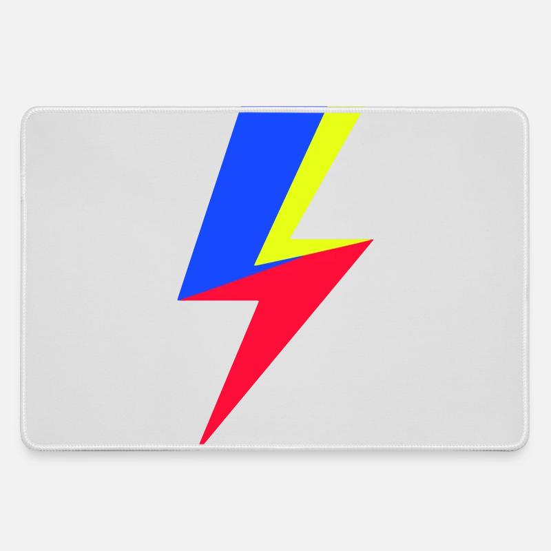 TriColor Beam - Large Gaming Mouse Mat - grey
