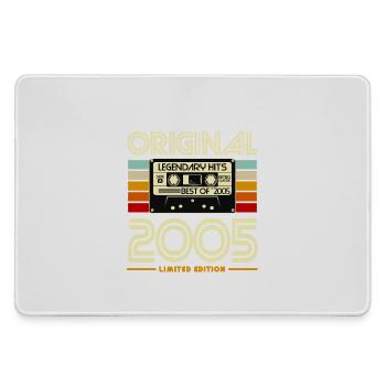 Original 2005 Cassette Retro - Large Gaming Mouse Mat - grey - Front
