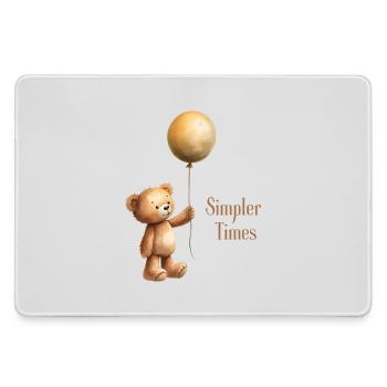 Ours en peluche avec ballon Simpler Times - Grand tapis de souris gamer - bruyère - Devant