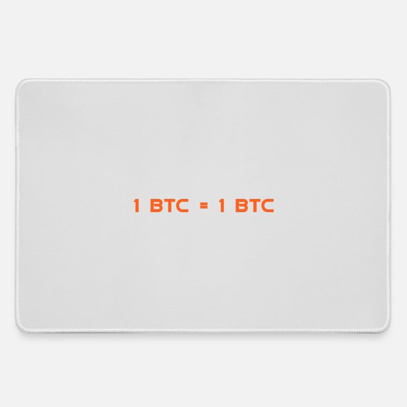 1 BTC = 1 BTC - Large Gaming Mouse Mat - grey