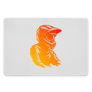 Simple Motocross Idee für Motocross - Mousepad groß für Gamer - Grau - Vorne
