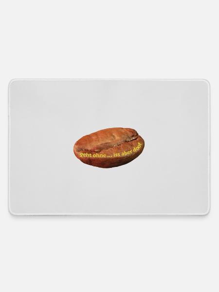 Kaffeebohne - Mousepad groß für Gamer - Grau