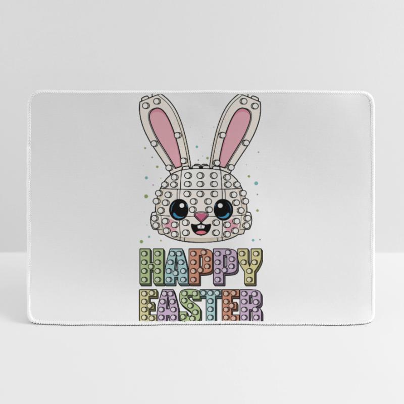 Master Builder Brick Builder Bunny Face Bricks Large Gaming Mouse Mat