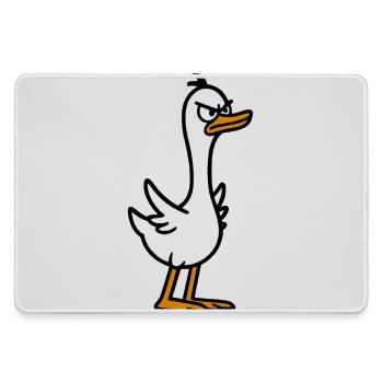 Wütende Gans - Mousepad groß für Gamer - Grau - Vorne