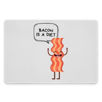 Speck auf einer humorvollen Diät - Mousepad groß für Gamer - Grau - Vorne