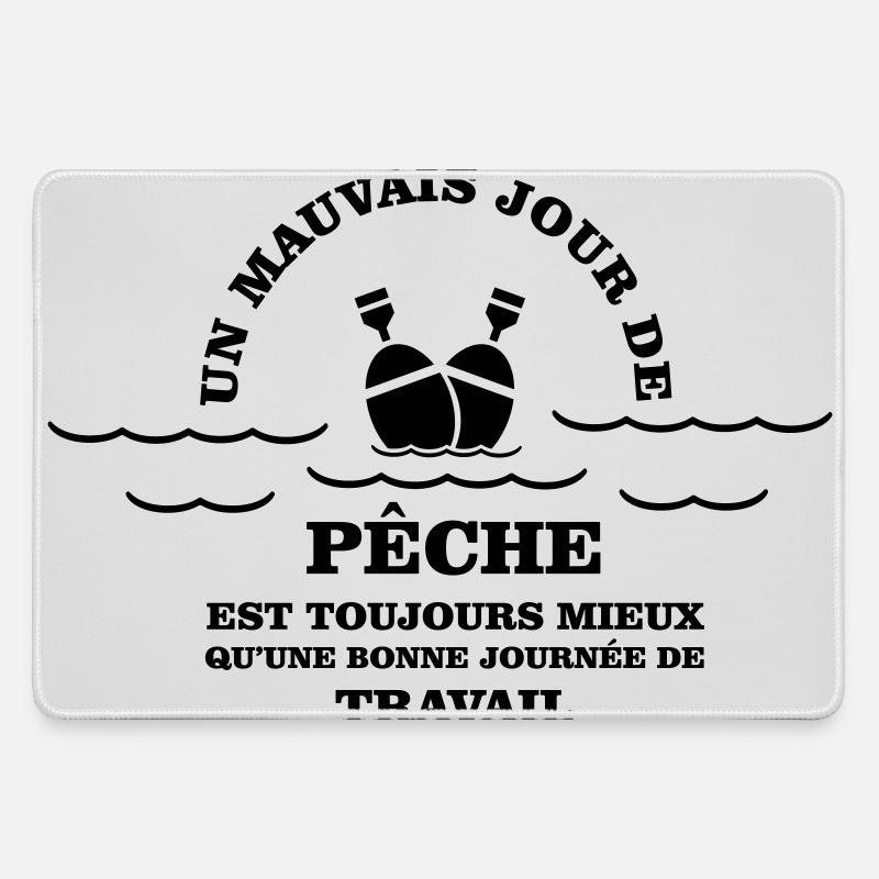 Peach humour - Large Gaming Mouse Mat - grey