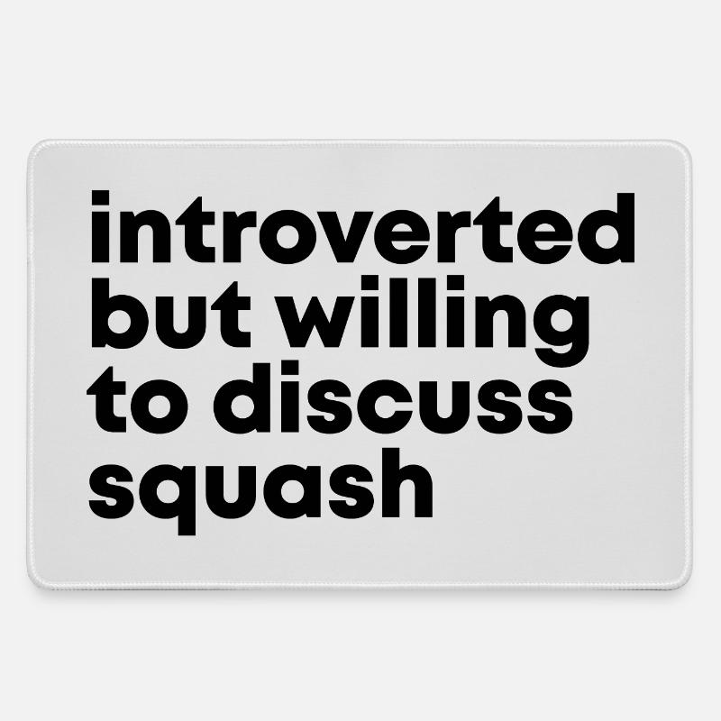 Squash - Large Gaming Mouse Mat - grey