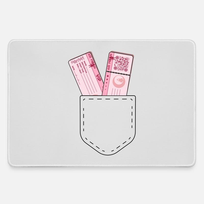 AIR MOON - Large Gaming Mouse Mat - grey