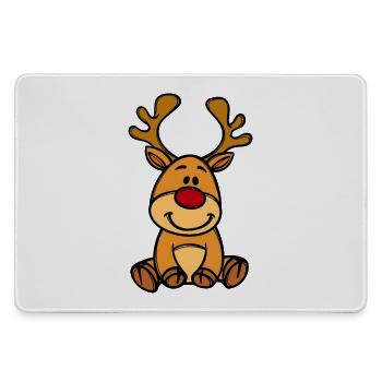 Rudolf Weihnachten Rentier - Mousepad groß für Gamer - Grau - Vorne