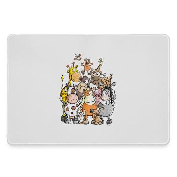 Giant Pile Of Animal - Large Gaming Mouse Mat - grey - Front